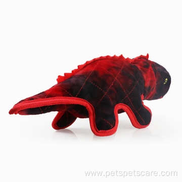 Plush crocodile chameleon molar dog toy with sound
